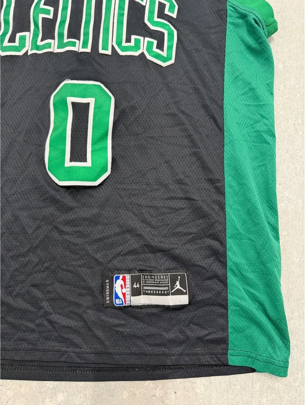 Jordan Boston Celtics Jayson Tatum #0 Statement Edition Jersey Mens XL Black